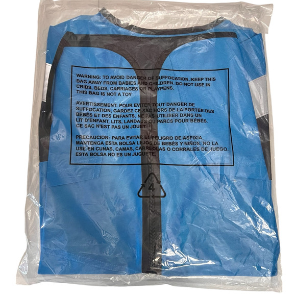 Amazon Flex Reflective Safety Delivery Vest Blue XS/S - Picture 3 of 3
